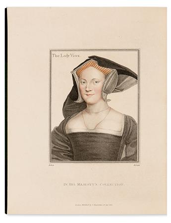 HOLBEIN, HANS. Imitations of Original Drawings . . . for the Portraits of Illustrious Persons of the Court of Henry VIII.